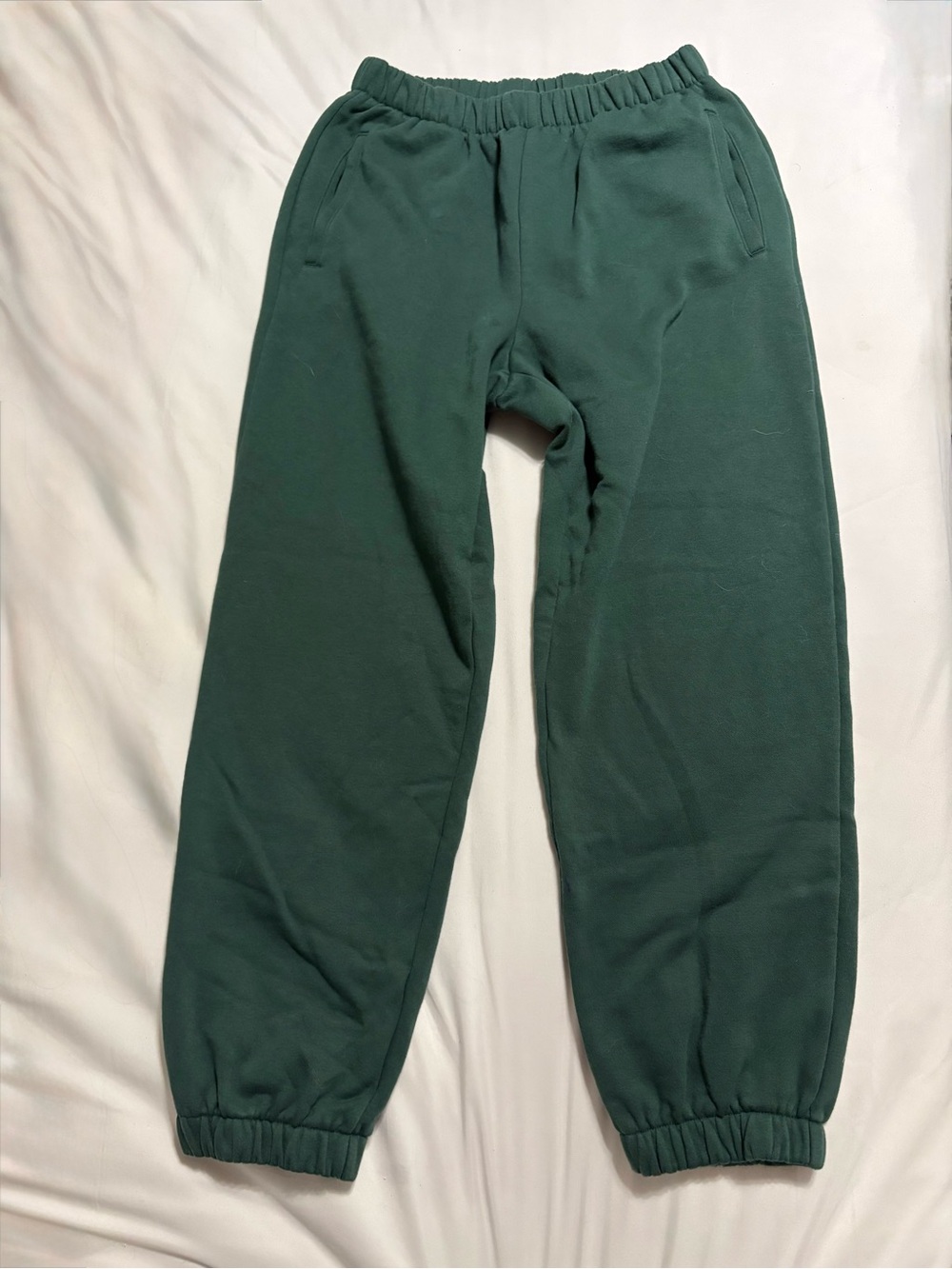 GAP Forest Green Elastic-Waist Sweatpants
